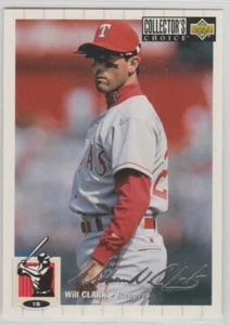 1994 Collector's Choice Silver Signature #540 Will Clark Texas Rangers - Picture 1 of 1