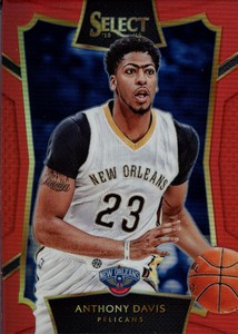 2015-16 Select Concourse Prizms Red #71 Anthony Davis /149 - NM-MT