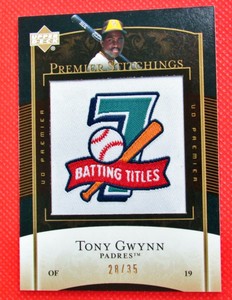 2007 TONY GWYNN Upper Deck Premier Premier Stitchings  /35