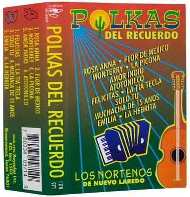 LOS NORTENOS DE NUEVO LAREDO Polkas Del Recuerdo 1996 CASSETTE TAPE Ranchera OOP - Image 1 of 4