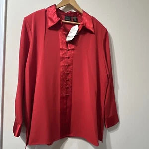 Almohadillas para el hombro Laura Scott Mujer 20W Rojo De Colección Puños de Satén Cuello Bordado Rosas - Imagen 1 de 14