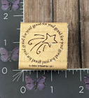 Stampin&#39; Up! Good For You! Shooting Star Rubber Stamp 2004 Wood #BO46