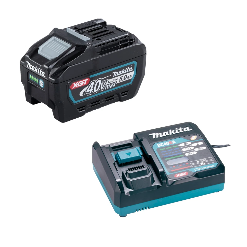 MAKITA Original Schnell-Ladegerät DC40RA + Akku BL4050F 40V 5,0Ah - Bild 1 von 1