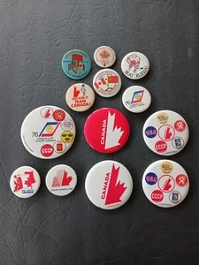 13 Vintage Team Canada Hockey Buttons Coupe Canada - Picture 1 of 16
