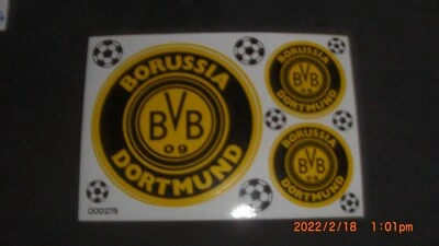 BVB Borussia Dortmund Aufkleber Sticker Set - 3 Logos Bundesliga Fussball