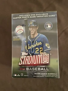 NEW! 2021 TOPPS STADIUM CLUB MLB BASEBALL CARDS BLASTER BOX 41 Cards- Autograph? - Picture 1 of 6
