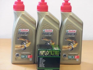 Castrol Power 1 Racing 4T 10W-50 / Ölfilter Yamaha MT-03 MTN320A ab Bj 16 - Picture 1 of 1