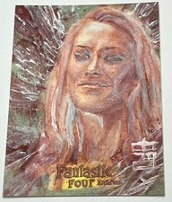 2008 Fantastic Four Archives BARD Invisible Woman SKETCH CARD *painted *NR!