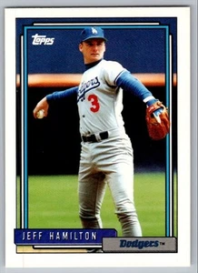 1992 Topps Jeff Hamilton Los Angeles Dodgers #151 - Picture 1 of 2