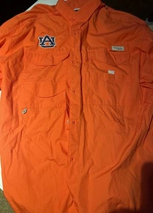 Men's XL Columbia Auburn PFG Vented Fishing Shirt NCAA - Picture 1 of 9