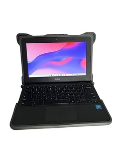 Dell 3100 Chromebook Laptop 4GB DDR4, 16GB SSD, USB C, Tested Working - Picture 1 of 3
