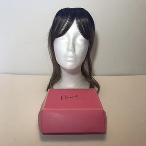 Damen Clip In Topper Haarteil Vorhang Pony Dk Blond Ombré 18” - Bild 1 von 5