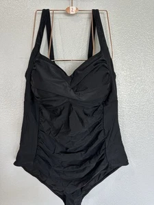 Women Plus Size One Piece Swimsuits Tummy Control Bathing Suits Twist Front R... - Picture 1 of 6