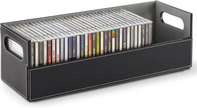 Caja de almacenamiento de CD para tu hogar, estante organizador para estuches de películas, DVD, casete Foto 1 de 4