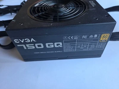 EVGA 750 GQ 750W Semi Modular Power Supply 80+ Gold. - Image 1 of 4