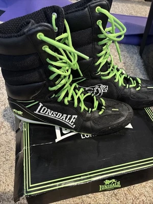 Lonsdale Contender High Black Boxing Boots Mens Size 10US 9UK EU43 NWT - Image 1 of 4