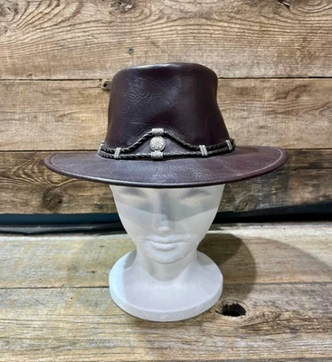 Sombrero Silverthorne, Minnetonka, cuero genuino, pequeño Foto 1 de 4