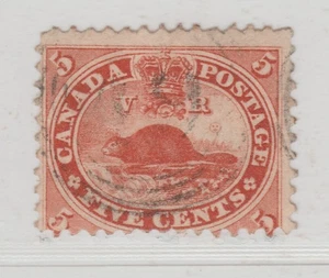 CANADA (Colony) 1859 5c Orange-Red UNITRADE 15 $20 Variety - Foto 1 di 2