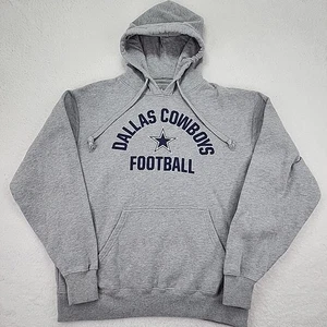 Sudadera con capucha gris con logotipo de fútbol americano de los Dallas Cowboys de colección deletrear para hombre M - Imagen 1 de 11