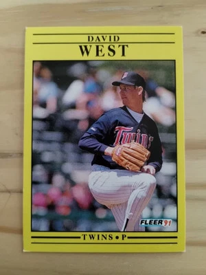 1991 Fleer - #627 David West - Image 1 of 4