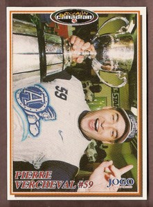 Pierre Vercheval 1997 Jogo CFL card #184 Toronto Argonauts  Western Mustangs