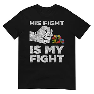 Autism Awareness Mom Dad Parents Autistic Kids Awareness T-Shirt - Picture 1 of 16