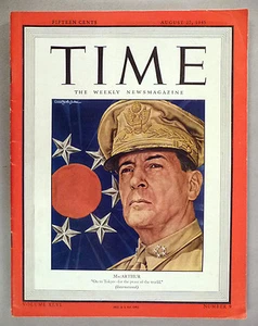 Time Magazine - August 27, 1945 ~~ General Douglas MacArthur - Bild 1 von 3