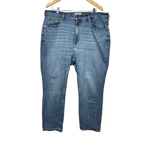 Everlane The Curvy Cheeky Jeans Women’s Size 35 US 20 Organic Cotton LightWash - Picture 1 of 8