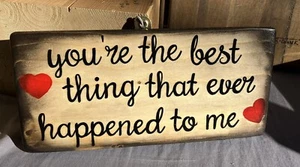 I Love You Wooden Sign - Picture 1 of 4