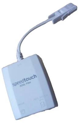 Speedtouch ADSL Filter Phone & ADSL Modem HPN. DSL4132003(NA404P09)  - Image 1 of 4