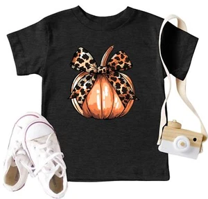 Toddler Boys Girls Halloween Shirts Pumpkin T Shirt Kids Short Sleeve Fall Te... - Picture 1 of 6