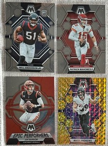 2023 Panini Mosaic Football Complete Your Set Reactive Yellow, Silver, RC, Prizm