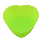 10pcs Baking Cups Heart Star Rose Shape Reusable Silicone Mousse Cake Pastry