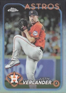 2024 Topps Chrome - Justin Verlander #291 REFRACTOR - Picture 1 of 2