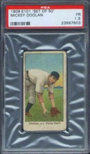 1909 E101 Mickey Doolan PSA 1.5 Philadelphia Phillies