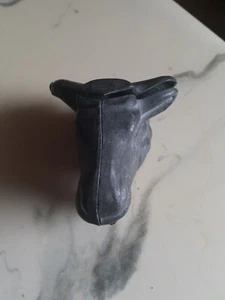 Rare ELK HEAD Pewter Tri - Fold Chocolare Mold Marked 493. 3" When Closed.  - Picture 1 of 7