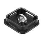 Dual Plate Clamp Camera Tripod Adapter Base With 1/4" 3/8" Screw For DSLR SLR