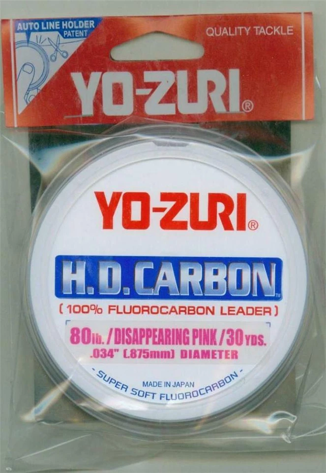 YOZURI 80# CARRETE FLUOROCARBONO 30 YARDAS DESAPARECIENDO RAYAS ROSA CASUALIDAD Foto 1 de 1
