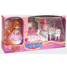 Little MIMI Rapunzel Bedroom Barbie Doll Role Play Korean Fairy toy Character