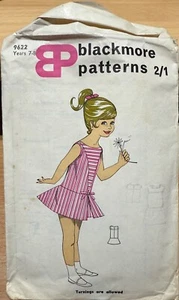VINTAGE “Blackmore Patterns ” Sewing Pattern - Child Dress - c 1960/70s yr7-8 - Picture 1 of 2