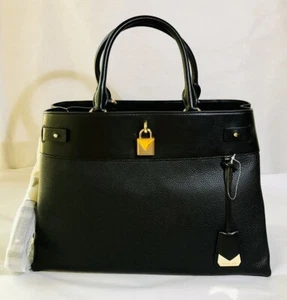 MICHAEL MICHAEL KORS Gramercy Top Handle Large Snap Satchel, Black - Bild 1 von 11