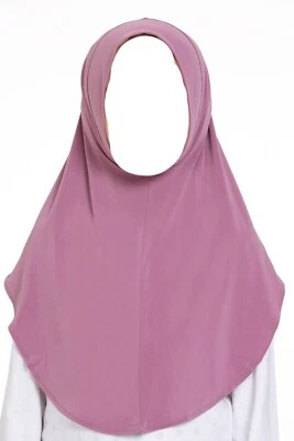 Muslim School Kids Girls Hijab  Islamic Head Scarf Children Hijab One Piece - Image 1 of 4