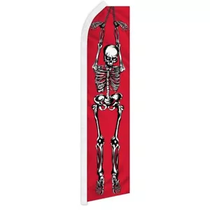 Esqueleto Swooper Publicidad Bandera para Hween Pirata Temporada Decoración Exterior - Imagen 1 de 7