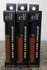 3 Pack e.l.f. elf 16hr Camo Concealer Rich Ebony 85858 0.203 oz (6 mL) New ELF - Picture 1 of 7