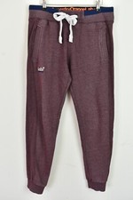 SUPERDRY Purple Joggers Size S Mens Slim Fit Sportswear Outdoors Outerwear
