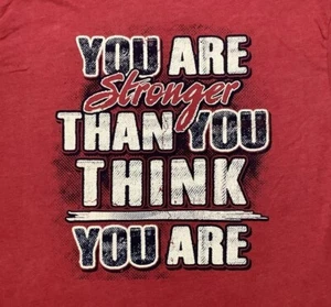 Til Valhalla Project Never Stop You Are Stronger Than You Think You Are XL - Picture 1 of 4