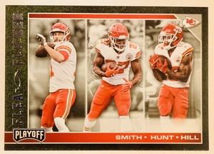 2017 Playoff KANSAS CITY CHIEFS FLEA FLICKER INSERT Tyreek Hill Alex Smith #13