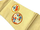 6477366: Japanese Kimono / Vintage Nagoya Obi / Embroidery / Peony & Maple Leave