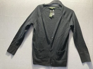 Eddie Bauer Size L Cotton Cashmere Cardigan Sweater Top Women Stylish Nwt - Picture 1 of 8