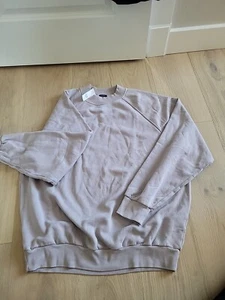 NWT GAP Women’s Oversized Sweatshirt Long Sleeve Boxy Mockneck Sand XS - Picture 1 of 4